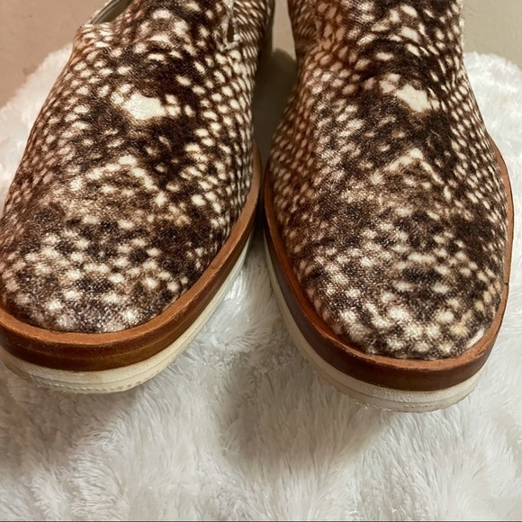 Free People Snakeskin Velvet Loafers Size 41 - Picture 9 of 12